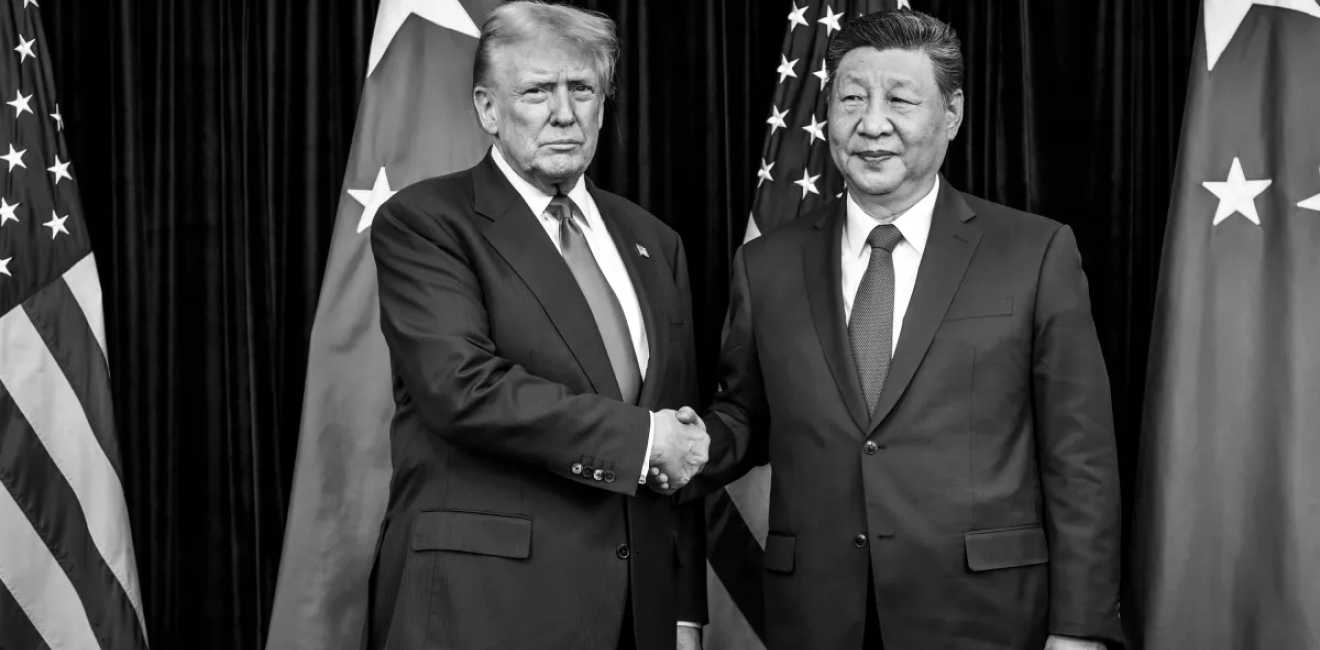Trump and Xi Shake Hands