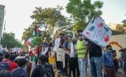 Prostesters in Pakistan Gather in Support of Palestine, 2021