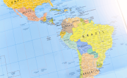 Political Map of South America Continent