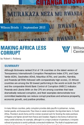 Making Africa Less Corrupt