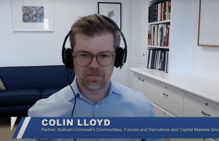 Colin Lloyd speaking during a Blockchain Explained episode 