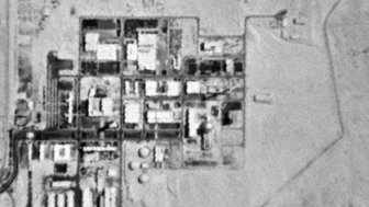 Negev Nuclear Research Center at Dimona, photographed by American reconnaissance satellite KH-4 CORONA, 1968-11-11