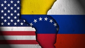 USA Venezuela russia flag graphic