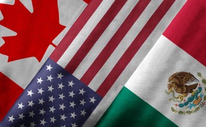 Canada-United States-Mexico Flags