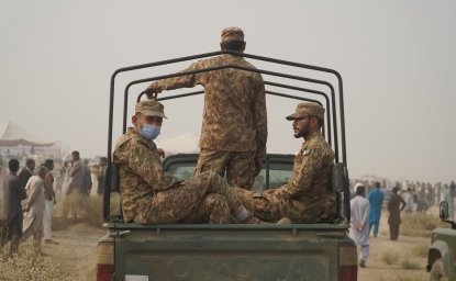 Pakistan Soldiers Jeep