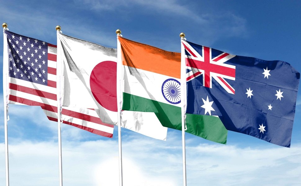 The American and Japanese flags are textured as are the Australian and Indian flags.