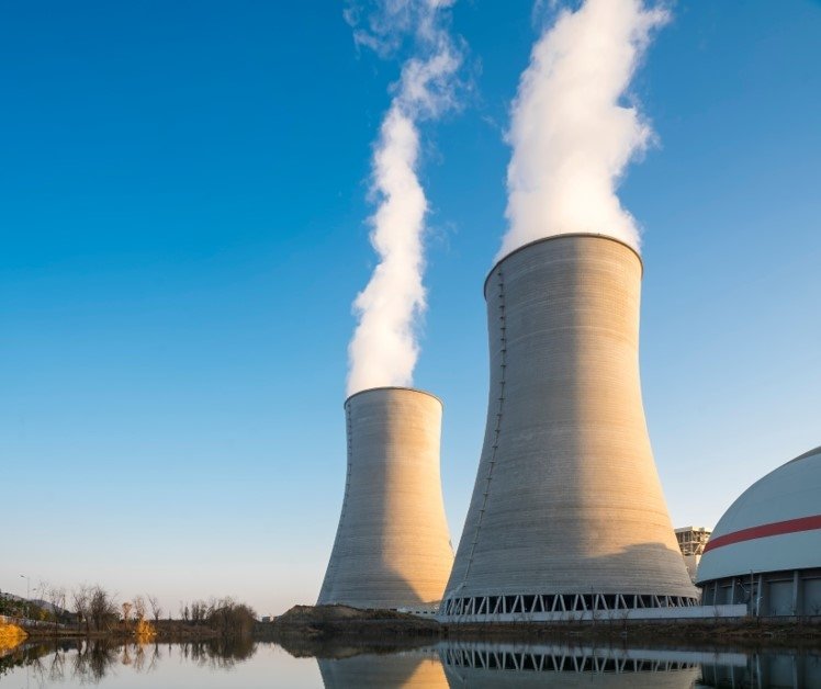 Image of nuclear plant's coolant towers