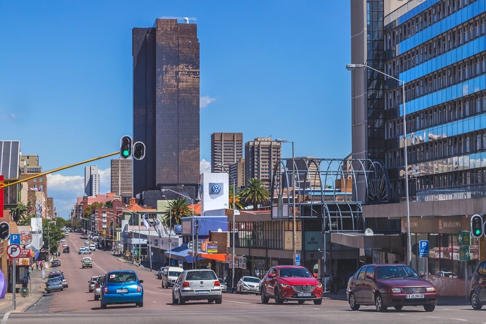 City street in Pretoria, South Africa