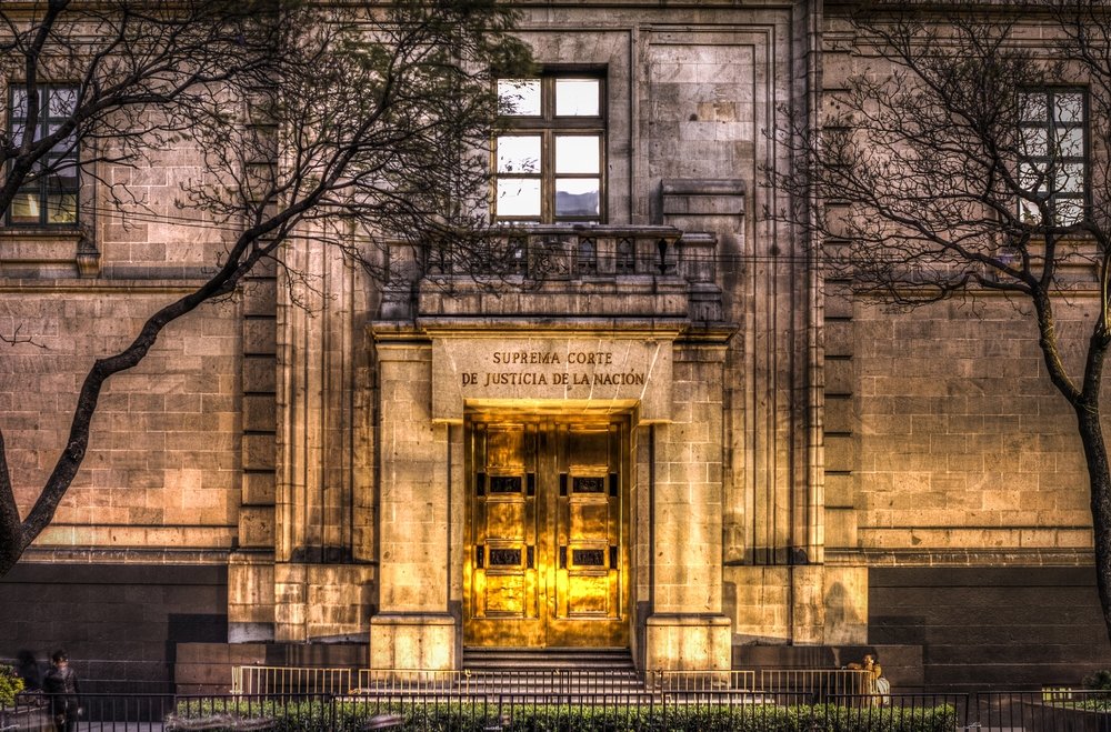 facade of Supreme Mexican court of justice