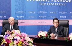 President Biden, Prime MInister Kishida, and Prime Minister Modi at the IPEF Meeting