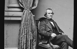 Black & white photograph of Andrew Johnson