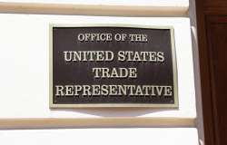 Plaque that reads 'Office of the United States Trade Representative'