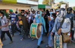 Women leading processions against the military coup in Bahri City, Sudan, November 2021